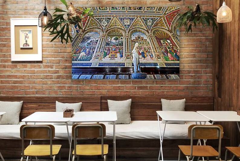 Piccolomini Library features Pinturicchio frescoes by Marco Brivio