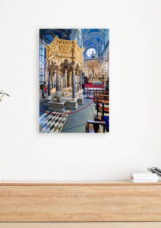 Visit pulpit inside cathedral in Siena Tuscany Italy by Marco Brivio