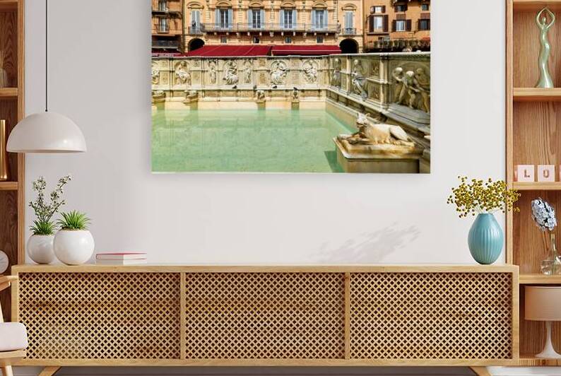 Joyful moments at Fonte Gaia in Piazza del Campo Siena by Marco Brivio