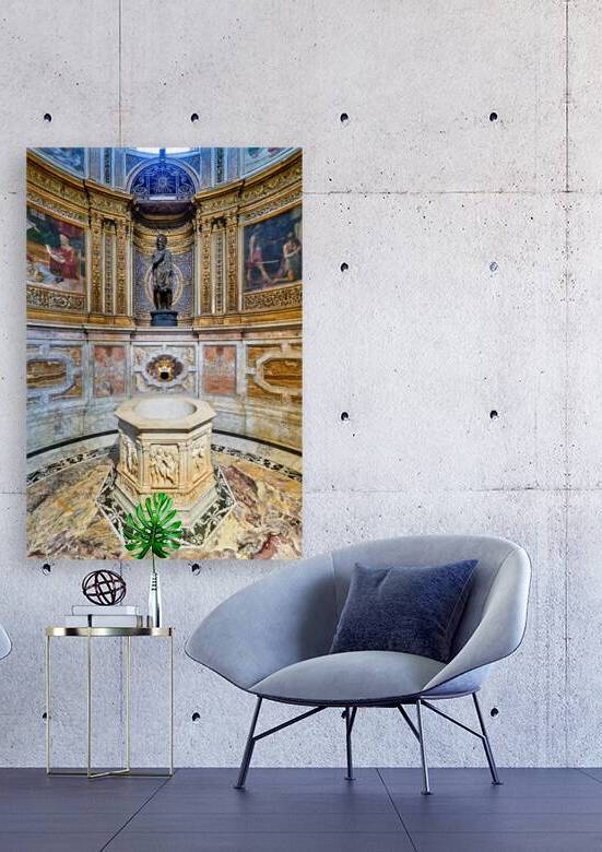 Statue of san giovanni battista in siena cathedral tuscany by Marco Brivio