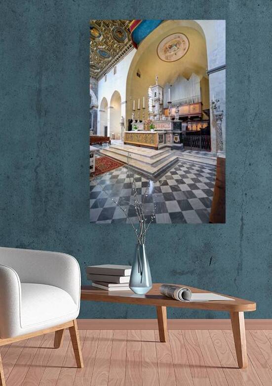 Duomo di Volterra interior view in Tuscany Italy during day by Marco Brivio