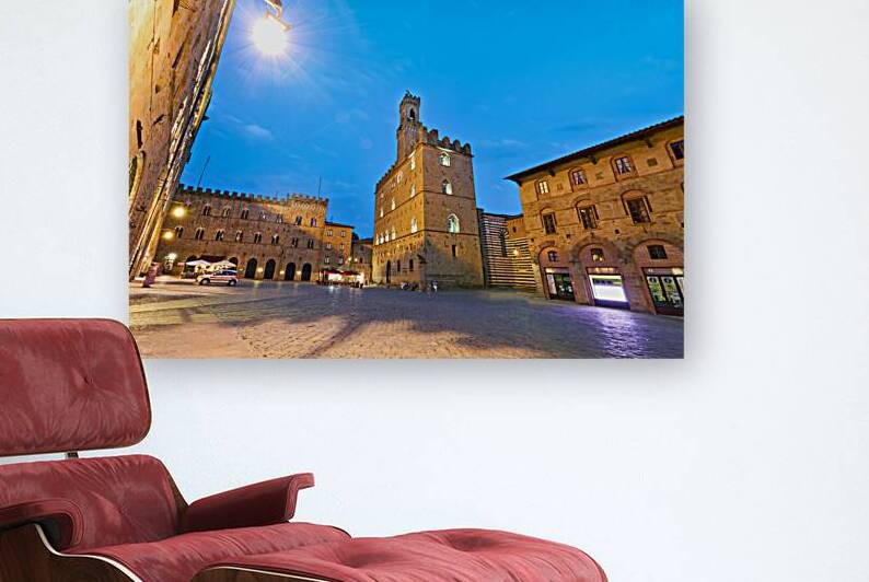 Palazzo dei Priori stands in Piazza dei Priori in Volterra Italy by Marco Brivio