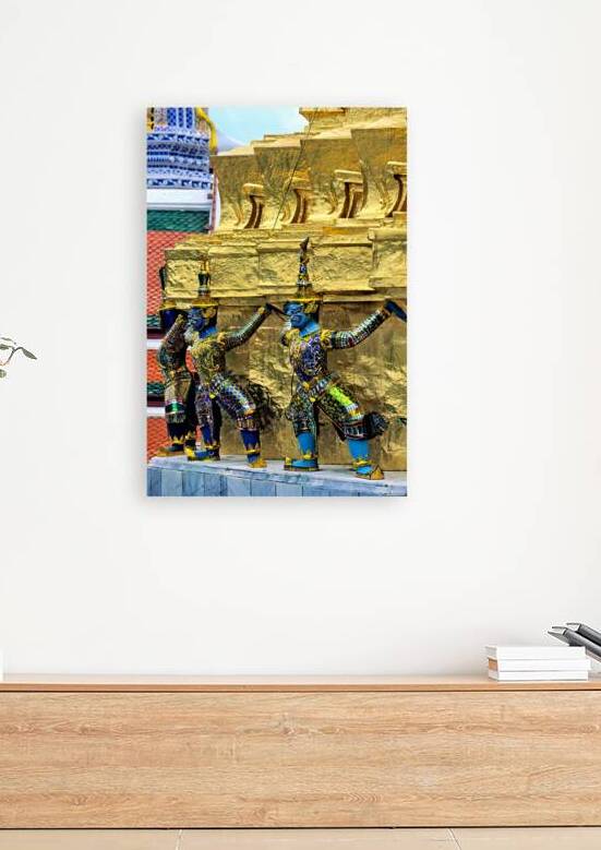 Statues at Wat Phra Kaew in Bangkok showcase cultural heritage by Marco Brivio