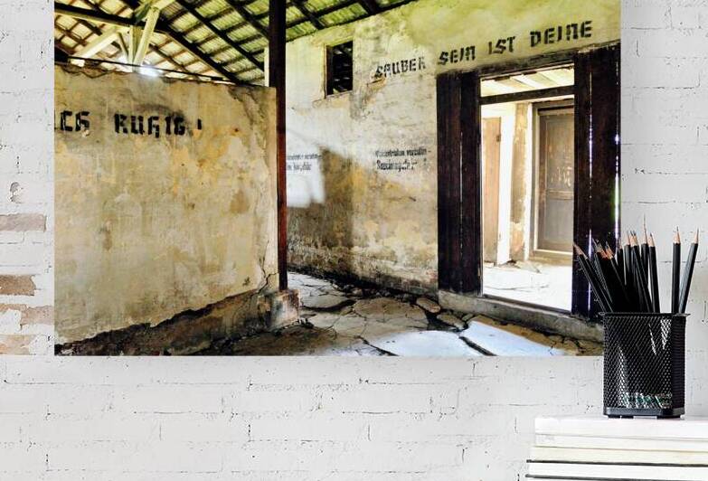 Inside the barracks at Auschwitz concentration camp in Krakow by Marco Brivio