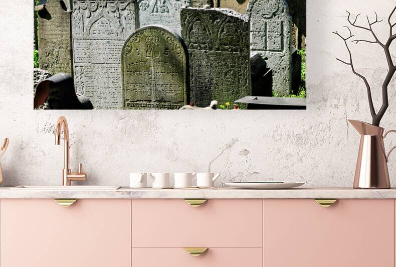 Jewish cemetery in Krakow Poland shows old gravestones by Marco Brivio