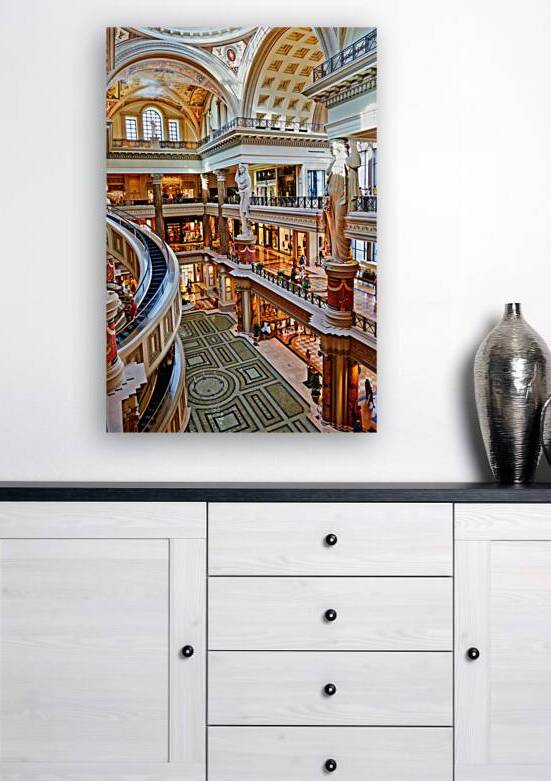 Busy shopping scene inside Caesars Palace in Las Vegas by Marco Brivio