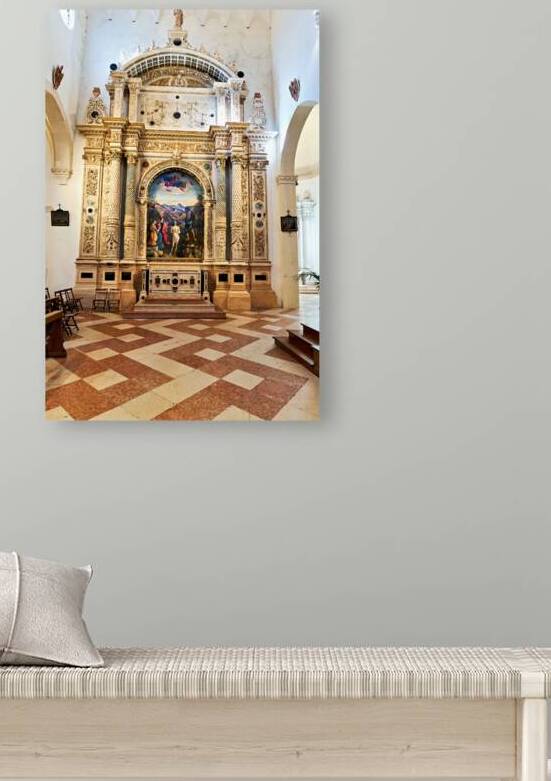 Santa Corona church interior in Vicenza Veneto Italy by Marco Brivio