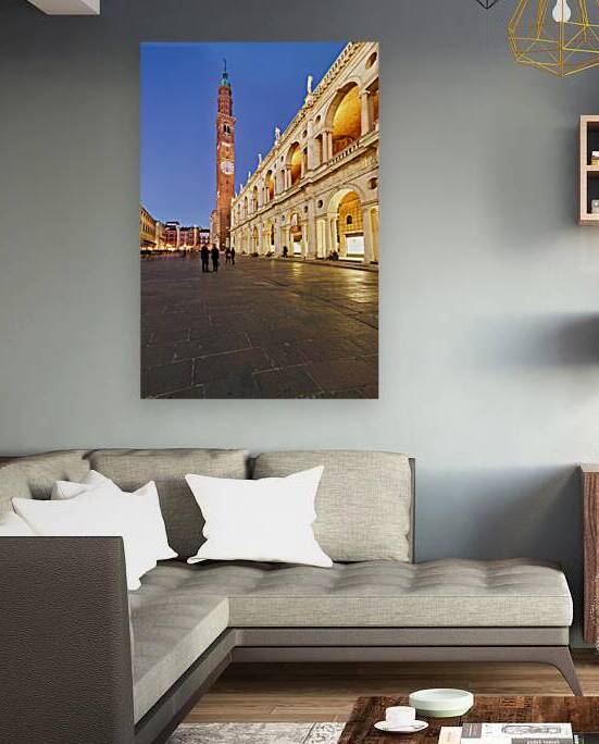 Explore Basilica Palladiana in Vicenza Veneto Italy at dusk by Marco Brivio