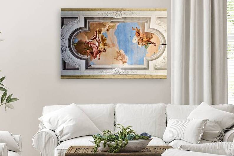 Fresco by Tiepolo at Villa Valmarana ai Nani in Italy by Marco Brivio