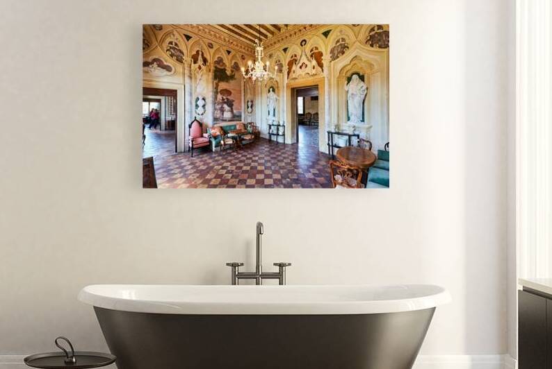 Visitors admire Villa Valmarana ai Nani in Vicenza Italy by Marco Brivio