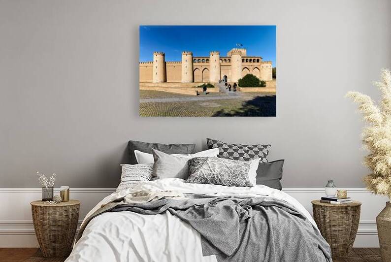 Explore Aljafería Palace in Zaragoza Spain on a clear day by Marco Brivio