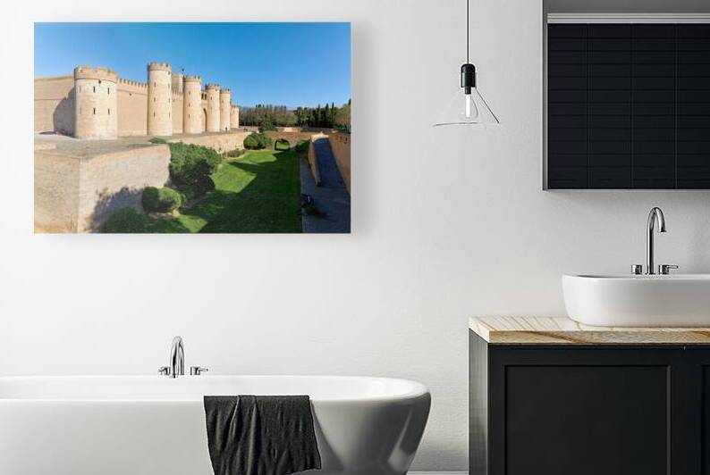 Visit Aljaferia Palace in Zaragoza Spain with historic walls by Marco Brivio