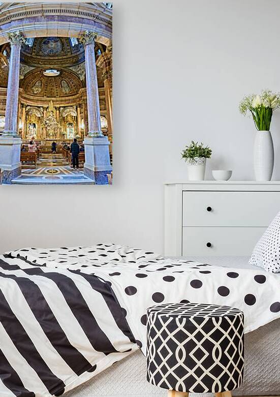 Visitors admire the Cathedral Basilicas interior in Zaragoza by Marco Brivio