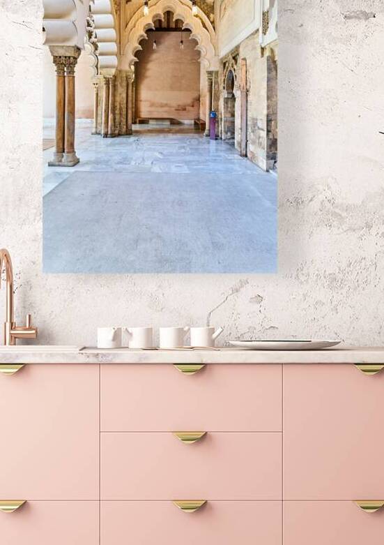 Stunning view of Aljafería Palace interior in Zaragoza Spain by Marco Brivio