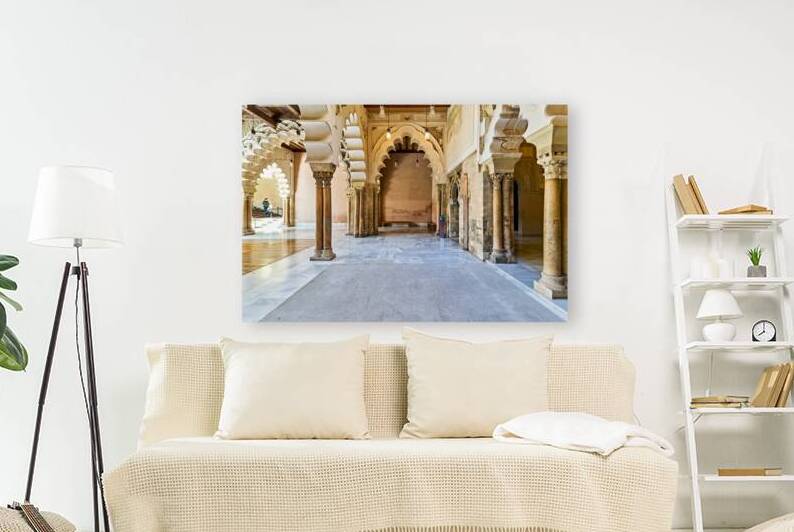 Exploring Aljafería Palace in Zaragoza Spain during daytime by Marco Brivio