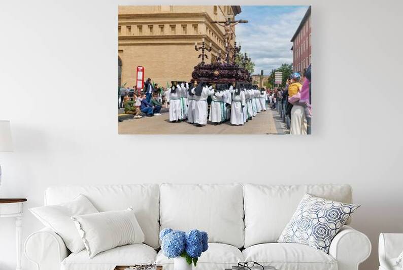 Easter Holy Week procession in Zaragoza Spain by Marco Brivio