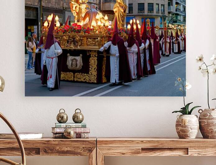 Easter processions in Zaragoza during Holy Week celebrations by Marco Brivio
