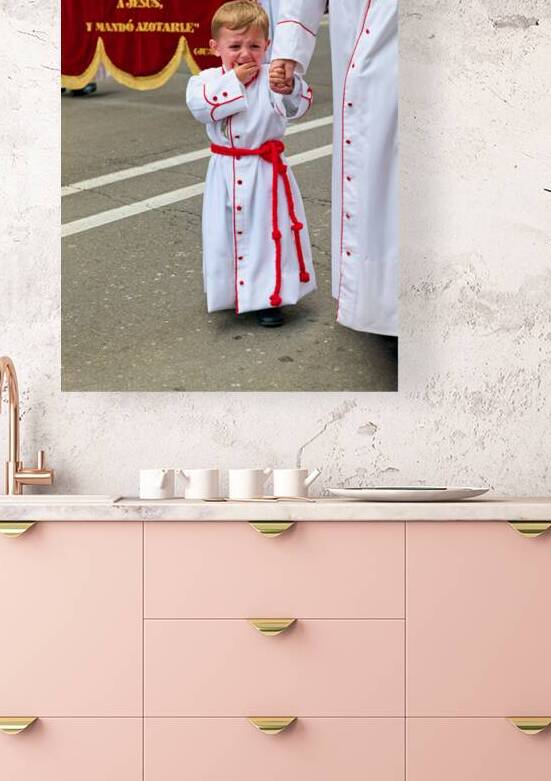 Easter procession in Zaragoza with child in traditional dress by Marco Brivio