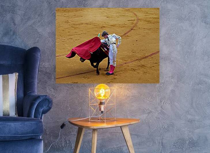 Bullfight in Seville arena during a sunny afternoon by Marco Brivio