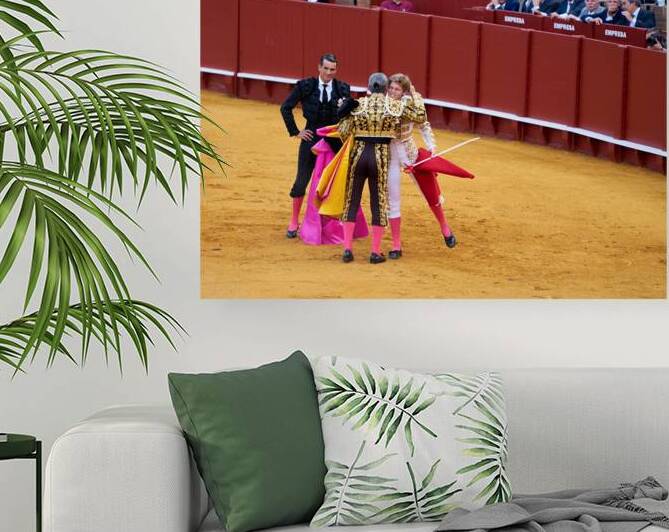 Bullfight takes place in Seville Arena in Andalusia Spain by Marco Brivio