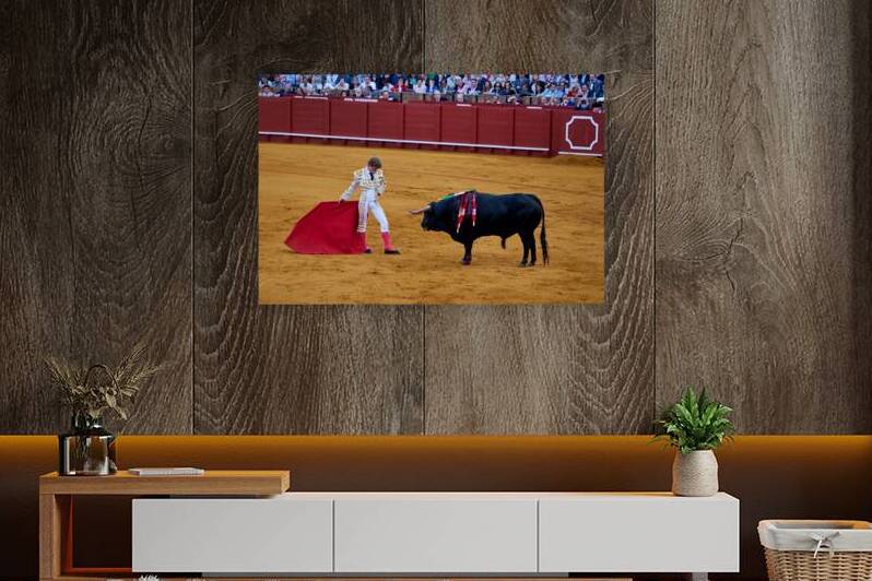 Bullfight scene in Seville Arena in Andalusia Spain by Marco Brivio
