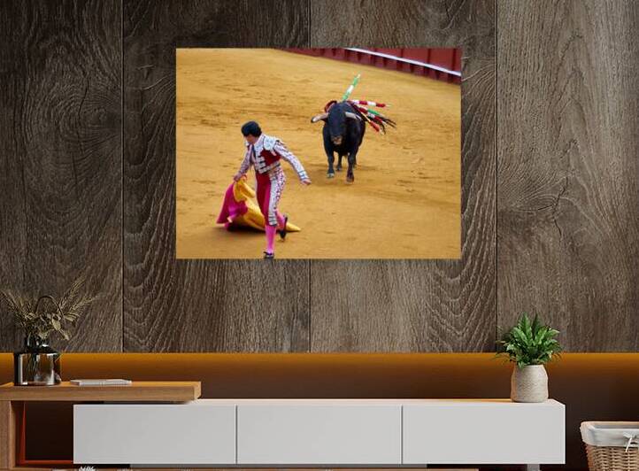 Bullfight show in Seville arena during Andalusia event by Marco Brivio