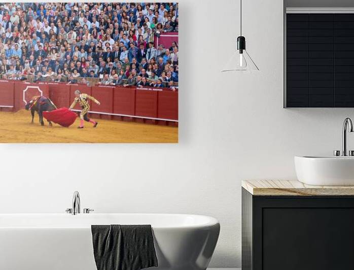 Bullfight in Seville Arena during festival season by Marco Brivio