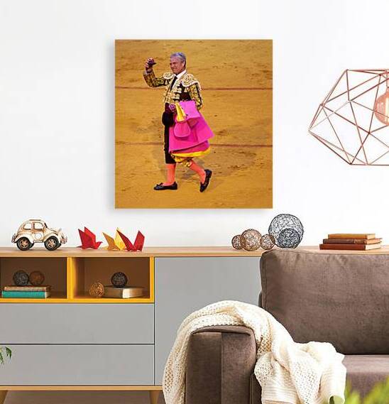 Bullfighter celebrating after performance in Seville Arena by Marco Brivio