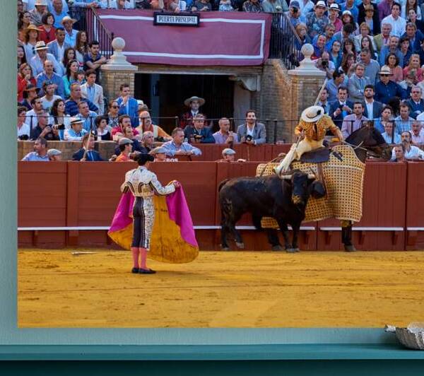 Bullfight event in Seville Arena during a sunny afternoon by Marco Brivio