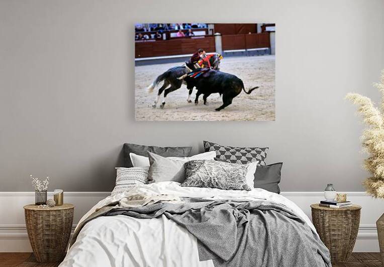 Bullfight on horseback at Las Ventas in Madrid Spain by Marco Brivio