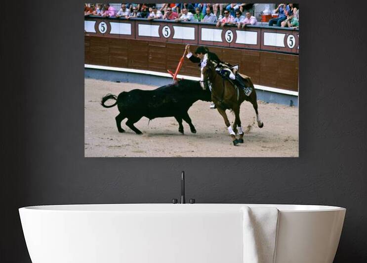 Bullfight on horseback at Las Ventas Bullring in Madrid by Marco Brivio