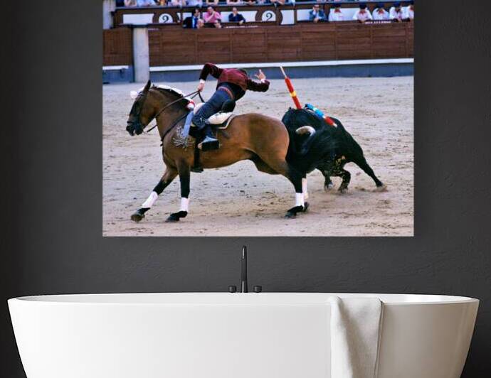 Bullfighting on horseback at Las Ventas in Madrid by Marco Brivio