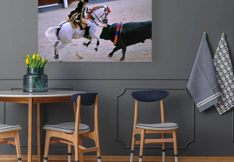 Bullfight on horseback at Las Ventas in Madrid Spain by Marco Brivio