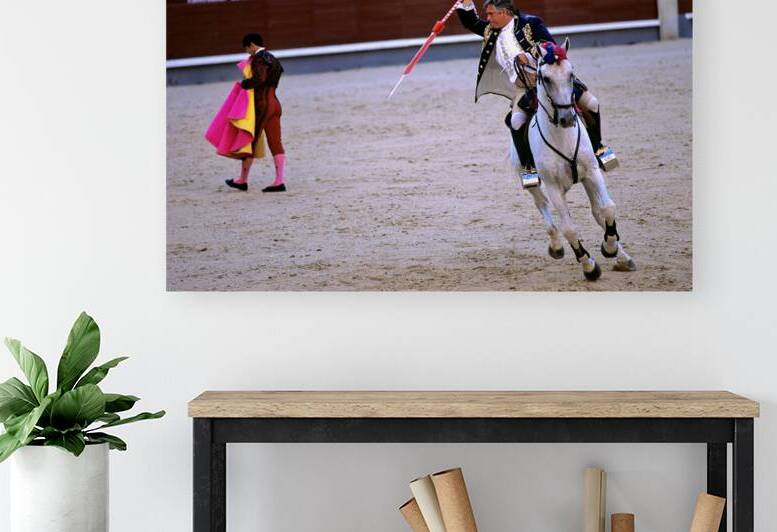 Bullfight event in Madrid Spain with horse and matador by Marco Brivio