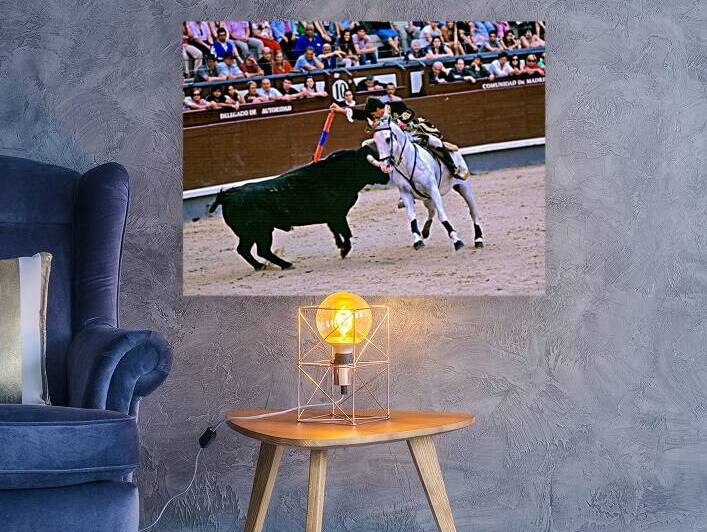 Bullfight on horseback at Las Ventas in Madrid by Marco Brivio