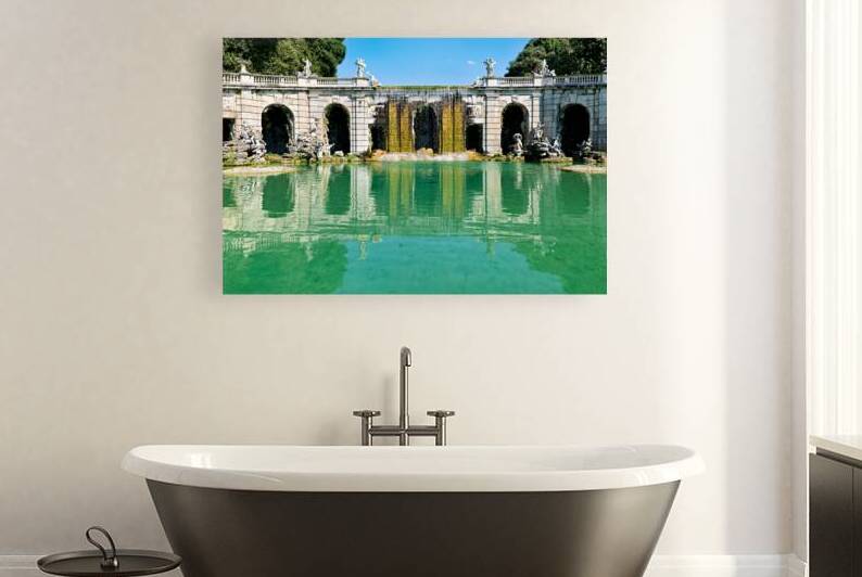 Fountain of Aeolus in Caserta Campania Italy on a sunny day by Marco Brivio