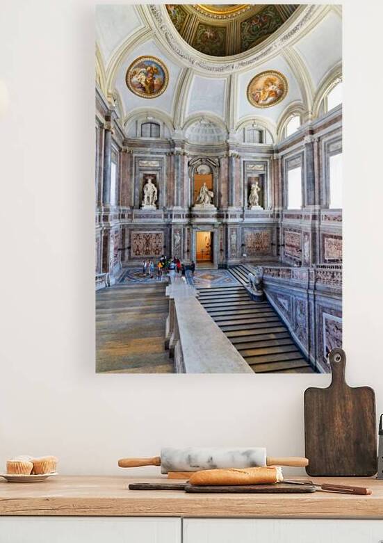 Scalone staircase of honour in Royal Palace of Caserta by Marco Brivio