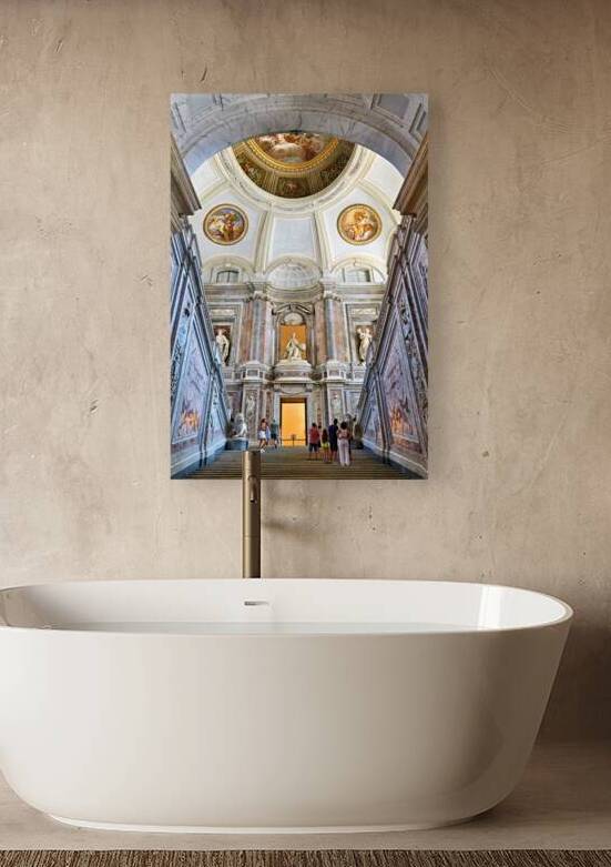 Entrance to Royal Palace with the grand staircase in Caserta by Marco Brivio