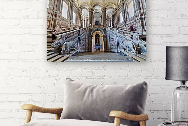 Scalone staircase of honour at Royal Palace in Caserta Italy by Marco Brivio