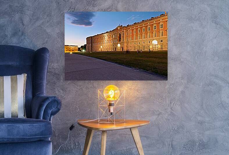 Royal Palace in Caserta at sunset time by Marco Brivio