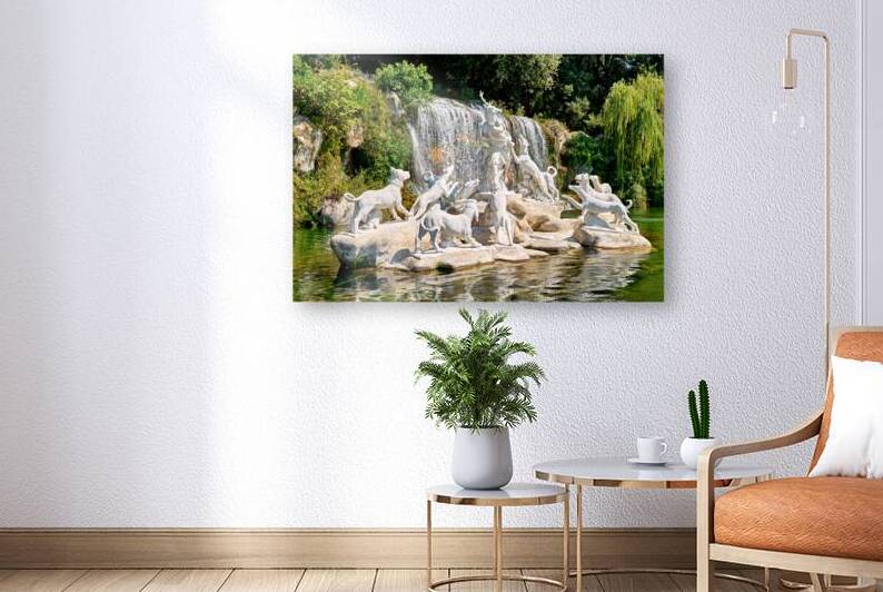 Fountain of diana and actaeon in caserta campania italy by Marco Brivio