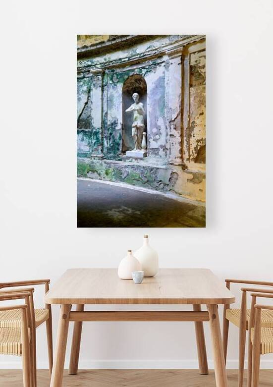 Statue in royal palace of caserta in campania italy by Marco Brivio