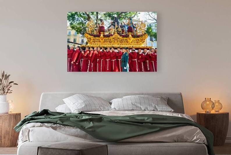 Procession during Easter Holy Week in Malaga Spain by Marco Brivio