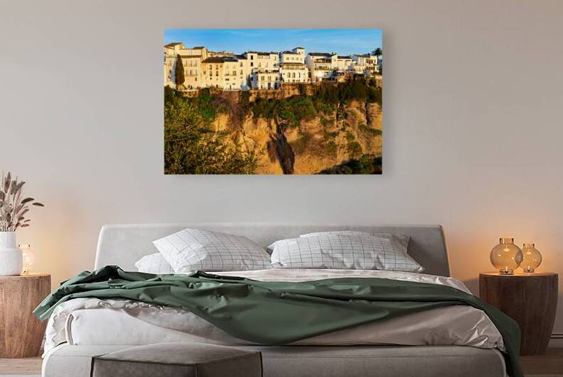 View of Ronda on the edge of El Tajo gorge in Andalusia by Marco Brivio