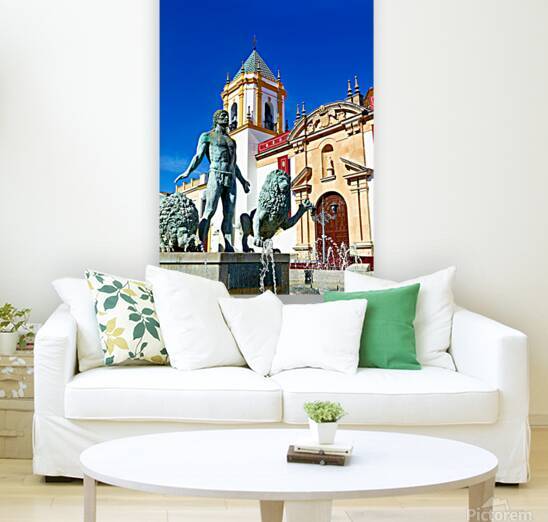 Statue at Plaza del Socorro in Ronda Andalusia by Marco Brivio