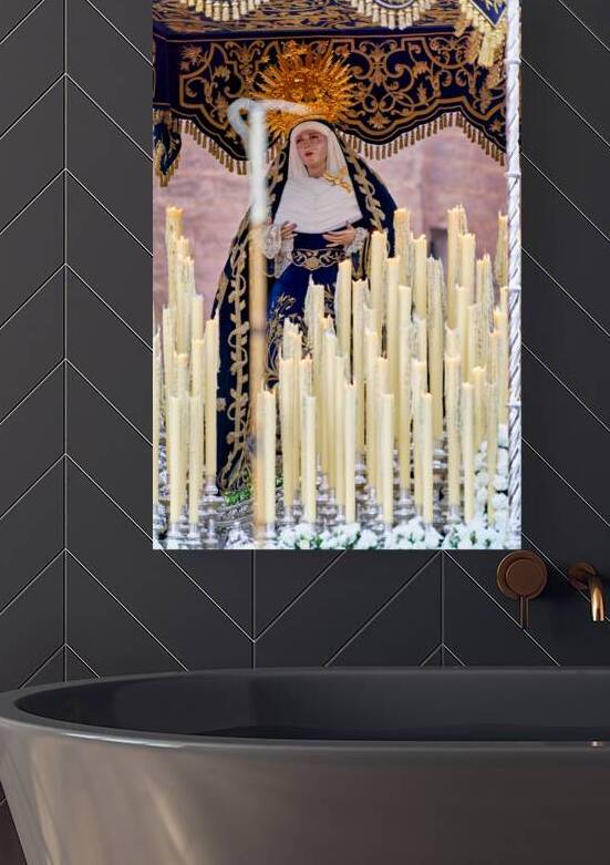 Processions in Seville during Holy Week celebrations by Marco Brivio