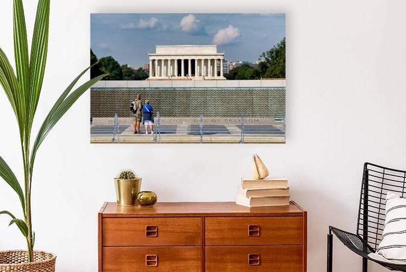 View from world war ii memorial to lincoln memorial by Marco Brivio