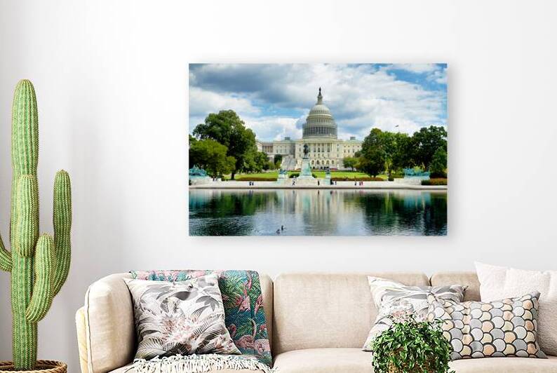 Capitol building in Washington DC on a sunny day by Marco Brivio