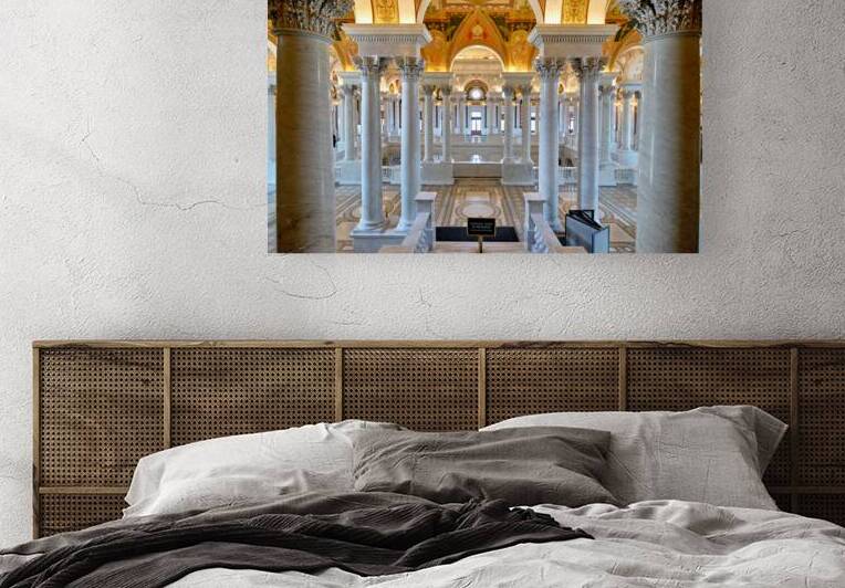 View of Library of Congress interior in Washington D.C by Marco Brivio