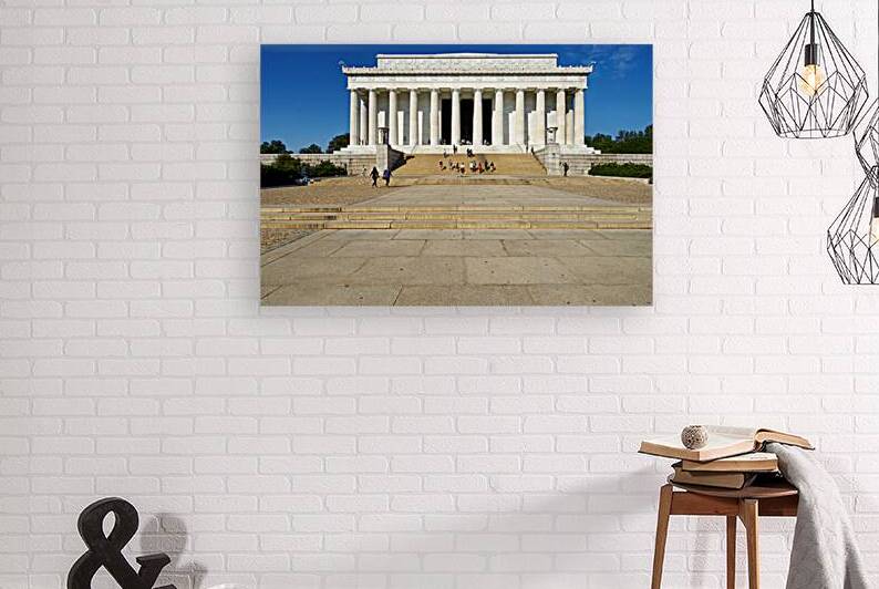 Visitors at lincoln memorial in washington dc by Marco Brivio